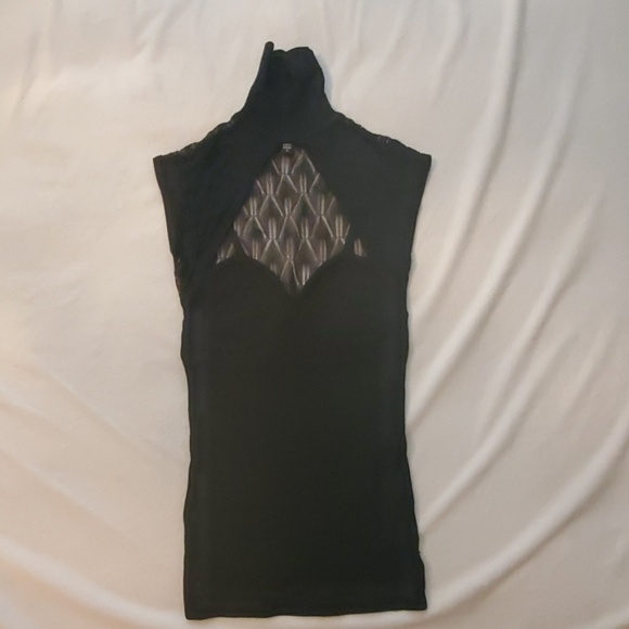bebe Tops - Babe Black Sleeveless Top bebe Tops - Babe Black Sleeveless Top